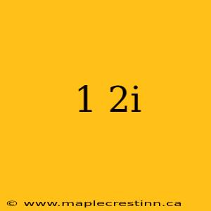 1 2i