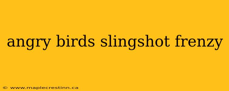 angry birds slingshot frenzy