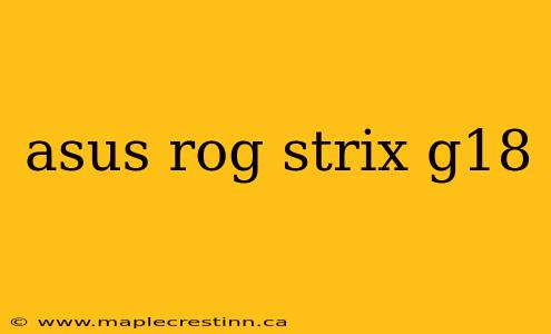 asus rog strix g18