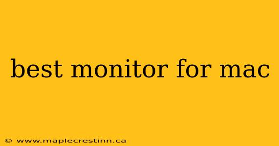 best monitor for mac