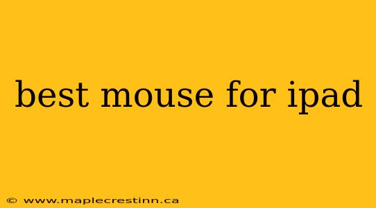 best mouse for ipad