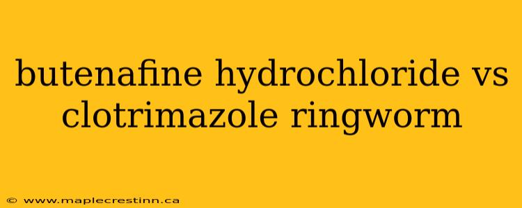 butenafine hydrochloride vs clotrimazole ringworm