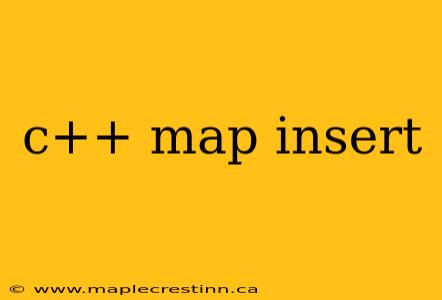 c++ map insert