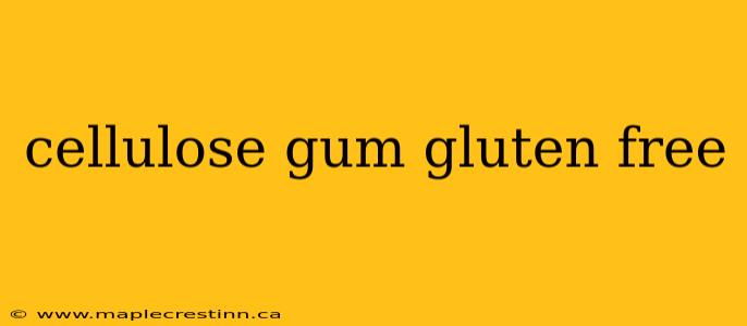 cellulose gum gluten free