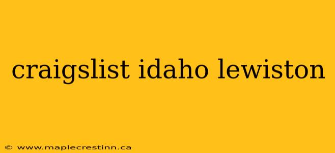 craigslist idaho lewiston