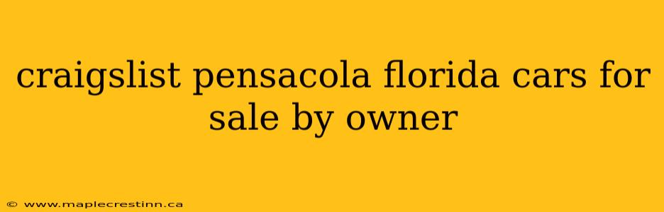 craigslist pensacola florida cars for sale by owner