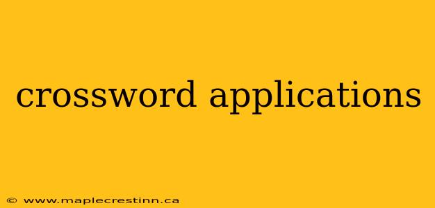 crossword applications