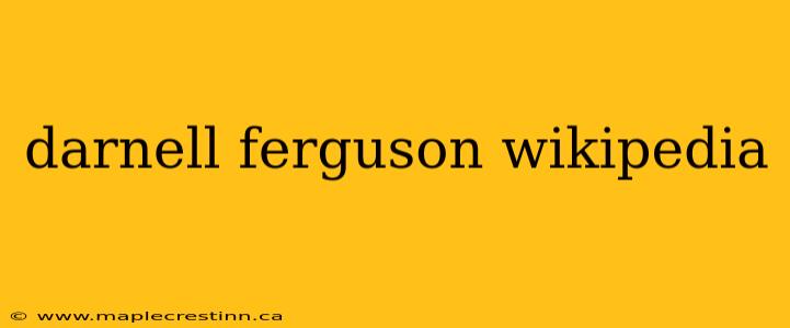 darnell ferguson wikipedia