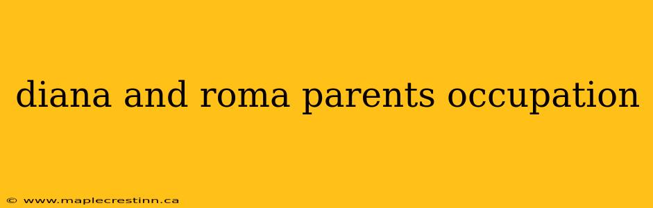 diana and roma parents occupation