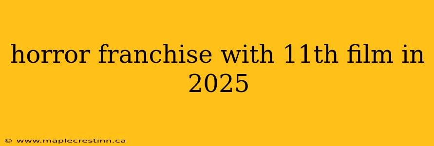 horror franchise with 11th film in 2025