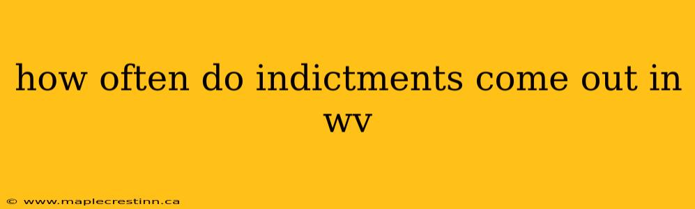 how often do indictments come out in wv