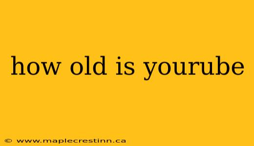 how old is yourube