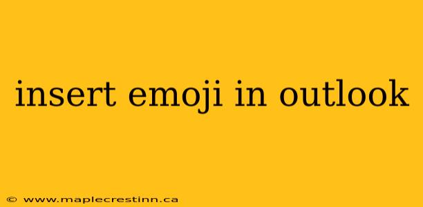 insert emoji in outlook