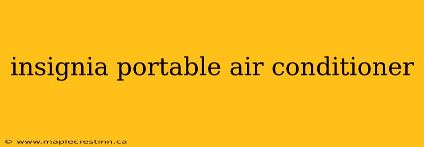 insignia portable air conditioner