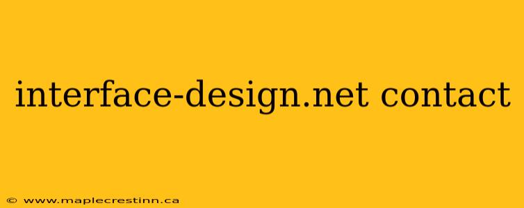 interface-design.net contact