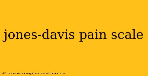 jones-davis pain scale