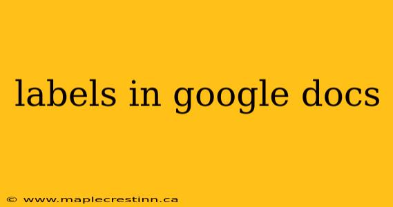 labels in google docs