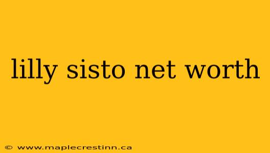lilly sisto net worth
