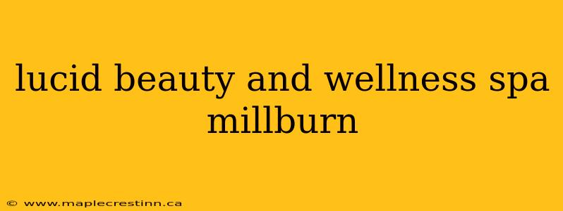 lucid beauty and wellness spa millburn