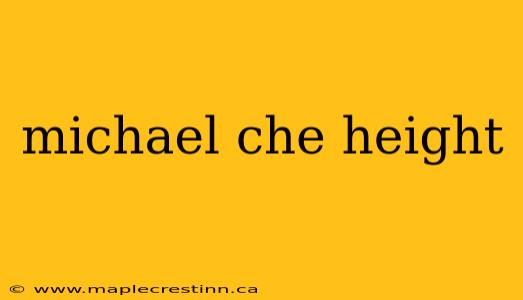 michael che height