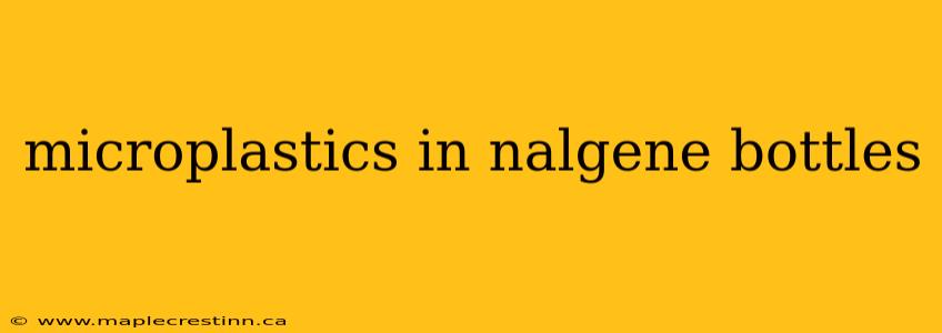 microplastics in nalgene bottles