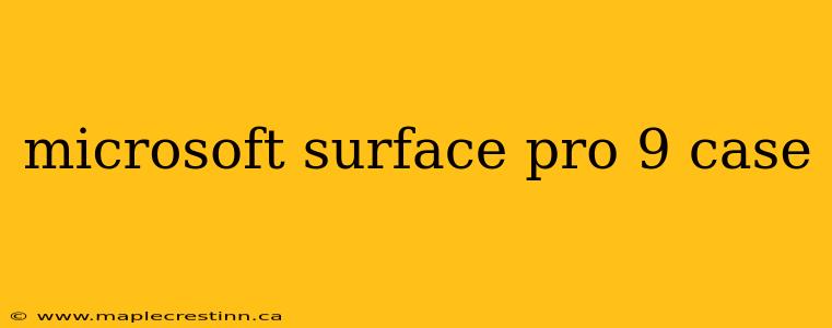 microsoft surface pro 9 case
