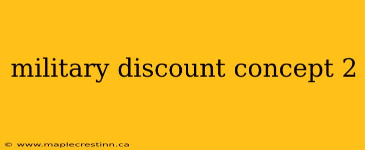 military discount concept 2