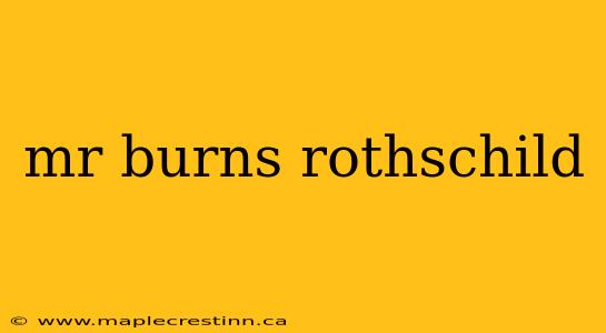 mr burns rothschild