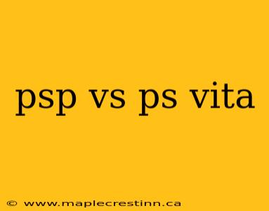 psp vs ps vita