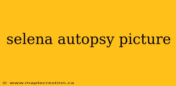 selena autopsy picture