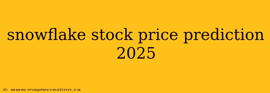 snowflake stock price prediction 2025