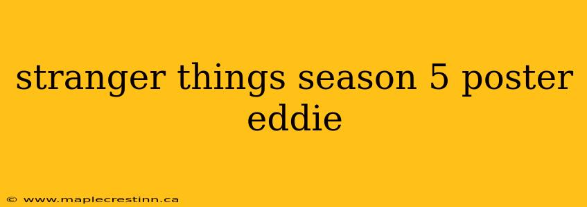 stranger things season 5 poster eddie