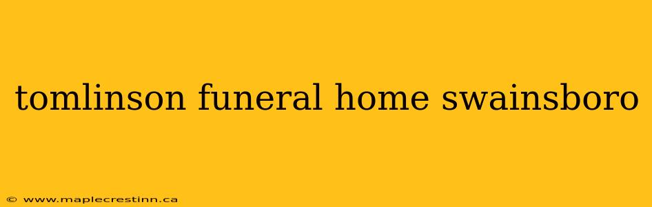 tomlinson funeral home swainsboro