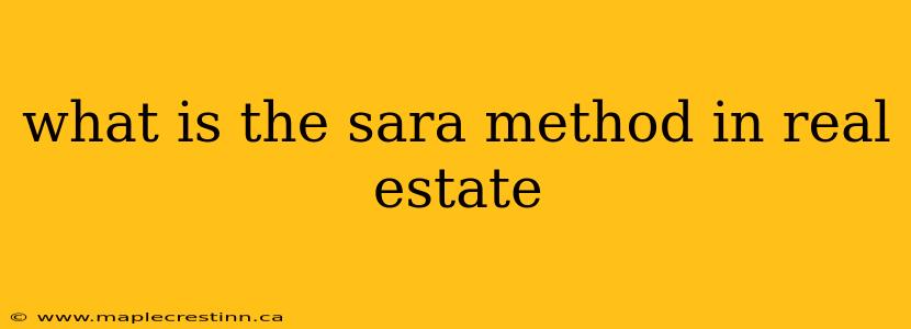 what is the sara method in real estate